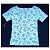 Rouje Top Amanda Estampado Cerezas Blanco Azul Verde - vista 11