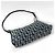 Borsa a tracolla Christian Dior in tela e pelle blu navy - vista 2