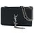 Bolso de hombro con cadena Saint Laurent Kate Monogram Negro