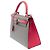 Hermès Borsa HERMES Kelly 28 in Pelle Grigia - 103792 Grigio - vista 5