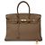 Hermès Borsa HERMES Birkin 35 in Pelle Étoupe - 103793 Taupe