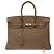 Hermès Borsa HERMES Birkin 35 in Pelle Étoupe - 103793 Taupe - vista 3