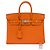 Hermès Borsa HERMES Birkin 25 in Pelle Arancione - 103794