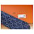 Cravatta Hermès in seta blu navy e bianca Bianco  - vista 2