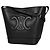 Céline Bolso de hombro Celine Small Bucket Cuire Triomphe Negro