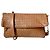 Autre Marque Milaner Julia Woven Leather Shoulder Bag Brown