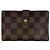 Cartera bi-fold Louis Vuitton Damier Castaño Damier ebene