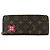 Louis Vuitton Portefeuille Clemence Long Wallet Marrone