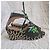 Proenza Schouler Sandali Espadrillas Zeppa Floral Faille Nero Bianco Verde - vista 4