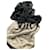 Foulard in seta Dior Logo Nero e Beige