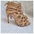 Alexandre Birman Sapatos de Salto Cage em Couro Bege - vista 4