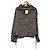 Autre Marque Noela Satinbluse Braun Anthrazitgrau