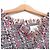 Autre Marque Chesty Tweed-Kleid mit V-Ausschnitt und Fransen Braun - Ansicht 3
