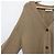 Cárdigan de punto de algodón Max Mara S Castaño - vista 4