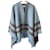 Autre Marque 45R Shrunken Float Knit Poncho Blau