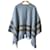 Autre Marque 45R Shrunken Float Knit Poncho Blau - Ansicht 2