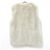 Autre Marque Chaleco de piel ecológica Rouge vif Eco Fur Castaño - vista 2