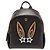 MCM Limited Edition Polke Bunny Mini-Rucksack Schwarz