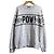Autre Marque Hysteric Glamour Nordic POW Jacquard Strickpullover Schwarz Weiß
