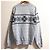Autre Marque Hysteric Glamour Nordic POW Jacquard Strickpullover Schwarz Weiß - Ansicht 3