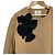 Abrigo sin cuello LANVIN en Bleu Ribbon Castaño Camello - vista 3