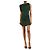 Jacquemus Green asymmetric ruched mini dress - size XS