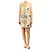 Farm Rio Kurzes Leinenkleid mit Multi-Print - size L Mehrfarben