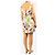 Farm Rio Kurzes Leinenkleid mit Multi-Print - size L Mehrfarben - Ansicht 2