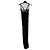 Autre Marque Schwarzes Maxikleid mit Spitze