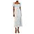 Self portrait Hellblaues florales Midikleid - size UK 6