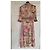 Riani Midi-Kleid mit Blumenprint und Stufenrock Pink Weiß Rot Grün Lila - Ansicht 2