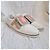 Roger Vivier Sneakers Slip-On in Pelle Bianca Appliqué Multicolore Nero Rosa Bianco Arancione Grigio - vista 10