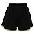 Paco Rabanne schwarze Strickshorts mit Goldrand - Ansicht 2