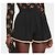 Paco Rabanne schwarze Strickshorts mit Goldrand - Ansicht 3