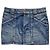 Minifalda de denim Saint Laurent Paris Azul