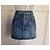 Minifalda de denim Saint Laurent Paris Azul - vista 2