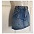 Minifalda de denim Saint Laurent Paris Azul - vista 3