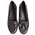 Moncler Mocassini in pelle marrone con nappe