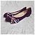 Emilio Pucci Bailarinas de ante moradas con lazo geométrico Multicolor Púrpura - vista 2