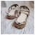 Céline Celine Sandali wedge espadrillas Bianco Blu Beige - vista 5