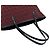 Fendi Vintage Zucchino FF Pattern Canvas Leder Tote Bag Schwarz Rot - Ansicht 4