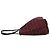 Fendi Vintage Zucchino FF Pattern Canvas Leder Tote Bag Schwarz Rot - Ansicht 5