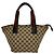 Borsa GUCCI Sherry Line GG Canvas Leather Marrone Rosso Verde - vista 3