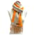Hermès Sciarpa Stole in Cashmere Hermes Beige Arancione - vista 3