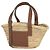Bolsa Loewe Basket de ráfia e couro castanho Marrom