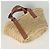 Bolsa Loewe Basket de ráfia e couro castanho Marrom - vista 2