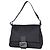 Fendi Schultertasche mit Zucchino-Muster Schwarz
