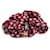 Céline Scrunchie Mini Triomphe in seta e ottone CELINE Crudo Bordò  - vista 1