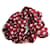 Céline Scrunchie Mini Triomphe in seta e ottone CELINE Crudo Bordò  - vista 3