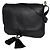 Borsa a tracolla in pelle con frange Loewe Black Anagram Nero
